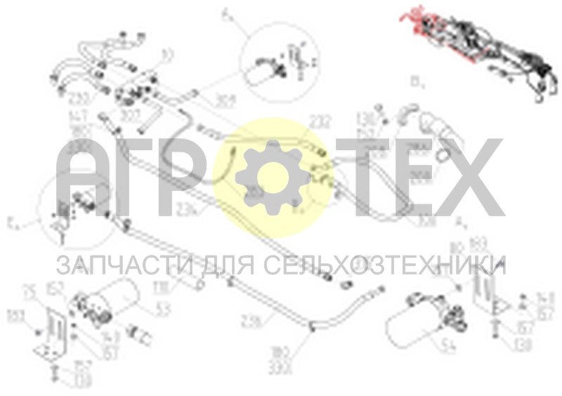 Чертеж Гидросистема (2375.46.00.700-01)